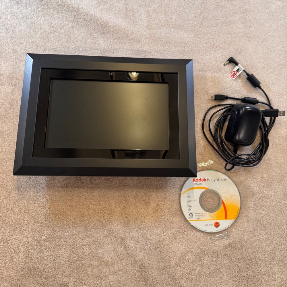 Kodak EasyShare SV1011 Digital Picture Frame Retro Minimalist Luxe 10in